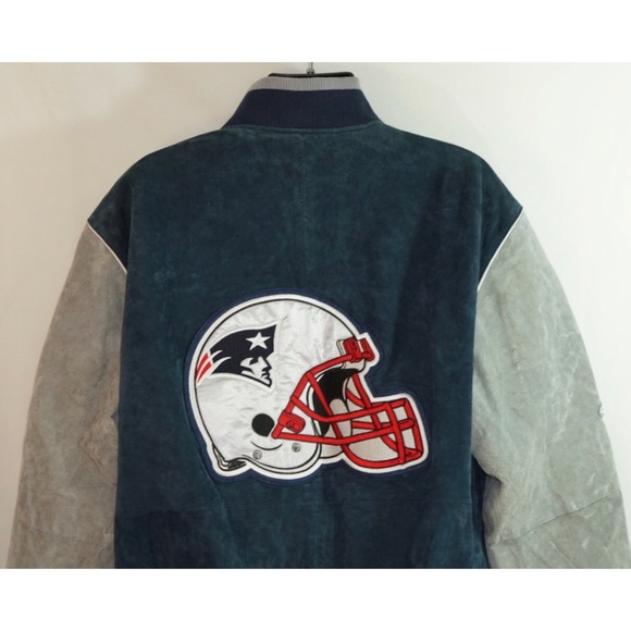 New England Patriots Leather Suede Jacket XXL - Picture 6 of 16